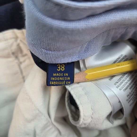 Polo Ralpf Lauren Shorts Mens 38 Chino Stretch Fit Classic Navy Blue Short Pants - Picture 3 of 8